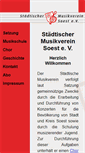 Mobile Screenshot of musikverein-soest.de
