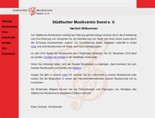 Tablet Screenshot of musikverein-soest.de